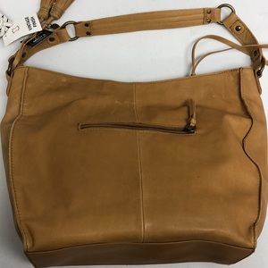The Sak Brown Leather Hobo Handbag Purse